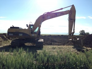 Excavator on-site 