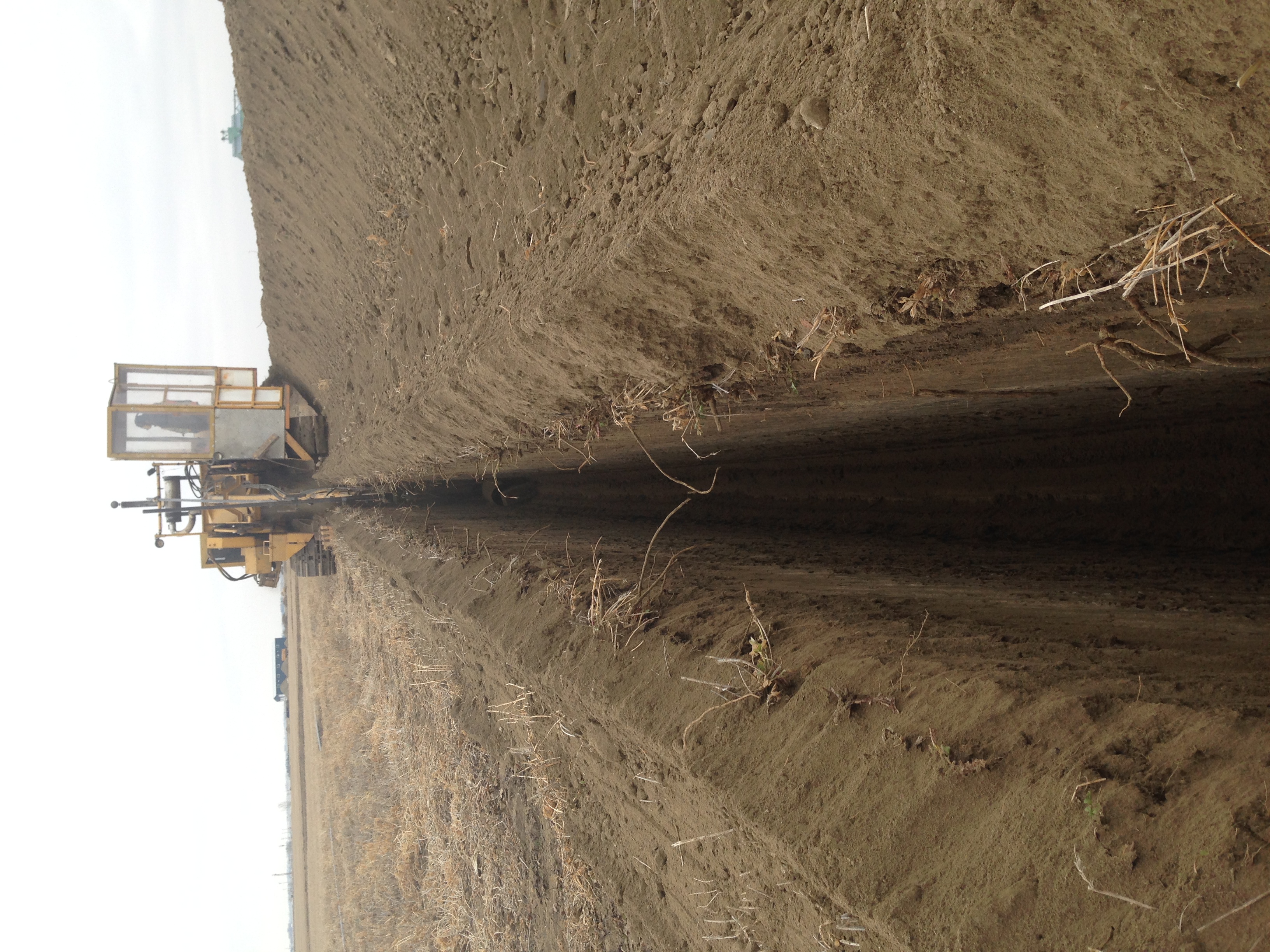 Water line trench - Boonco Excavating